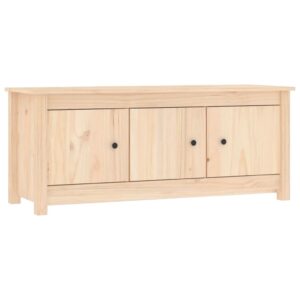 vidaXL Shoe Cabinet Solid Pine Wood vidaXL Shoe Cabinet Solid Pine Wood - Image 2 of 5