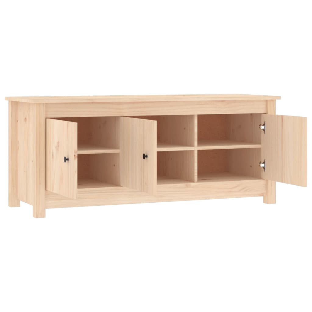 vidaXL Shoe Cabinet Solid Pine Wood – Image 4 of 5 vidaXL Shoe Cabinet Solid Pine Wood - Image 4 of 5