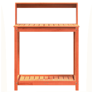 vidaXL Wooden Potting Table with Shelves Solid Pine - Image 5 of 5