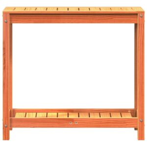 vidaXL Potting Table with Shelf Solid Pine Wood - Image 5 of 5