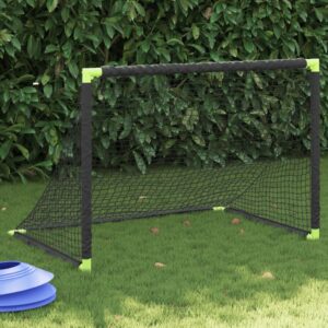 vidaXL Kids' Football Goal Foldable Black