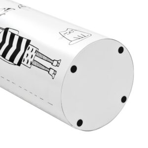 vidaXL Umbrella Stand Women Steel White - Image 4 of 5