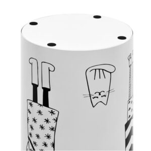 vidaXL Umbrella Stand Women Steel White - Image 5 of 5
