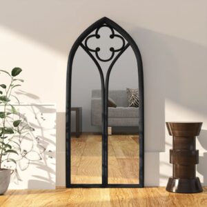 vidaXL Indoor Mirror Antique Iron Appearance, 70 x 30cm, Black - Image 1 of 1