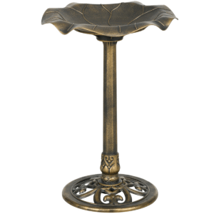 Outsunny Bird Bath With Lotus Leaf Basin Outsunny Bird Bath w/ Lotus Leaf Basin - Image 8 of 8