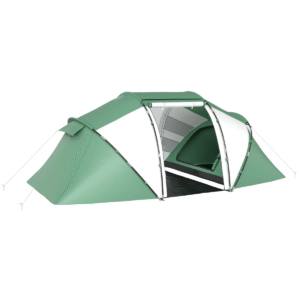 Outsunny 4-6 Person Dome Tent, Green & White - Image 1 of 1