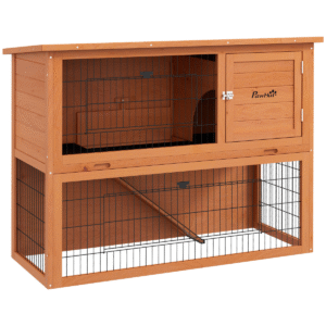 PawHut Wooden Rabbit Hutch for 1-2 Rabbits PawHut Wooden Rabbit Hutch for 1-2 Rabbits - Image 8 of 8