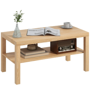 Homcom Coffee Table with Storage Shelf Homcom Coffee Table w/ Storage Shelf - Image 7 of 7