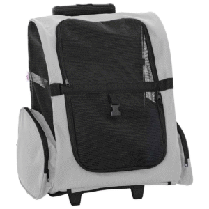 vidaXL Pet Trolley 3-in-1 Design Grey Oxford Fabric - Image 1 of 5