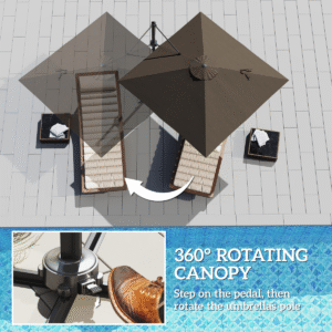 Outsunny Square Cantilever Roma Parasol - Image 2 of 7