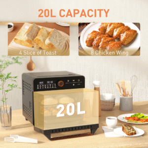 Homcom Mini Oven with 17 Presets 1400W - Image 3 of 8