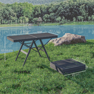 Outsunny 3ft Folding Camping Table - Image 6 of 7