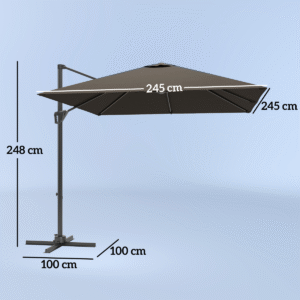 Outsunny Square Cantilever Roma Parasol - Image 4 of 7