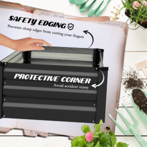 Outsunny Set of 2 Galvanised Garden Bed - Image 6 of 8