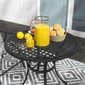Outsunny Cast Aluminium Bistro Table - Image 6 of 8