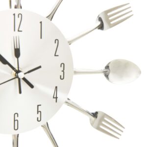 vidaXL Wall Clock w/ Spoon & Fork Design - Image 4 of 5