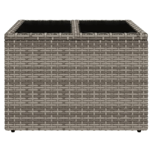 vidaXL Poly Rattan Garden Table - Image 4 of 5