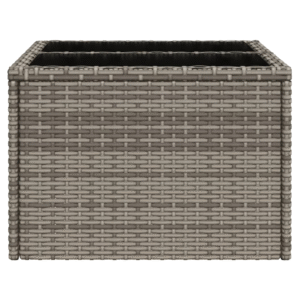 vidaXL Poly Rattan Garden Table - Image 5 of 5