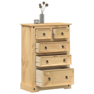 vidaXL Chest of Drawers Solid Pine Wood - Image 5 of 5