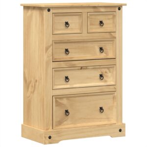 vidaXL Chest of Drawers Solid Pine Wood - Image 2 of 5