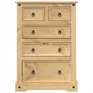 vidaXL Chest of Drawers Solid Pine Wood - Image 3 of 5