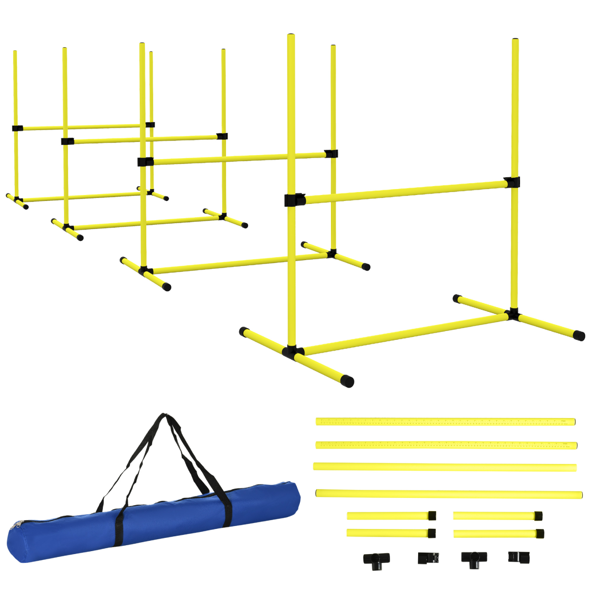 PawHut 4pc Dog Agility Training Equipment – Image 2 of 7 PawHut 4pc Dog Agility Training Equipment - Image 2 of 7