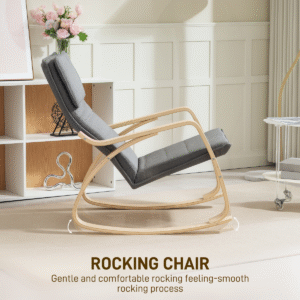 Homcom Rocking Chair w/ High Back - Image 3 of 7
