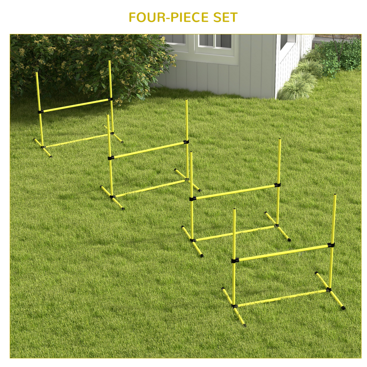 PawHut 4pc Dog Agility Training Equipment – Image 4 of 7 PawHut 4pc Dog Agility Training Equipment - Image 4 of 7