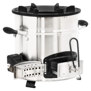 vidaXL Wood Stove with USB Fan Stainless Steel vidaXL Wood Stove w/ USB Fan S/Steel - Image 4 of 5