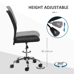 Vinsetto Armless Office Chair Ergonomic Vinsetto Armless Office Chair Ergonomic - Image 4 of 8