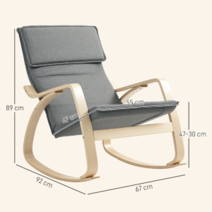 Homcom Rocking Chair w/ High Back - Image 5 of 7