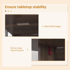 Homcom Oval Drop Leaf Kitchen Table - Image 6 of 7