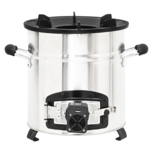 vidaXL Wood Stove with USB Fan Stainless Steel vidaXL Wood Stove w/ USB Fan S/Steel - Image 3 of 5