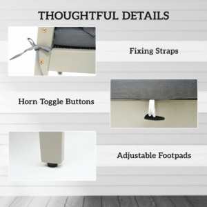 Outsunny 5pc Rattan Patio set with Wood Top Outsunny 5pc Rattan Patio set w/ Wood Top - Image 7 of 7