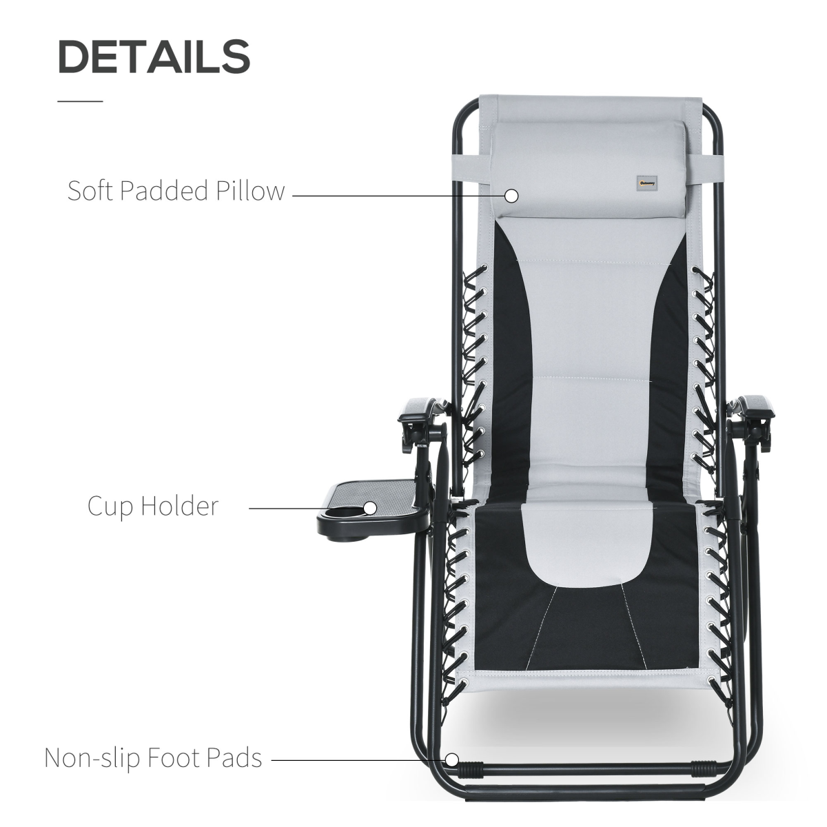 Outsunny Zero Gravity Folding Recliner – Image 7 of 8 Outsunny Zero Gravity Folding Recliner - Image 7 of 8