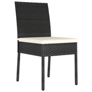 vidaXL 4pc Garden Dining Chairs Rattan - Image 2 of 5