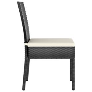 vidaXL 4pc Garden Dining Chairs Rattan - Image 3 of 5