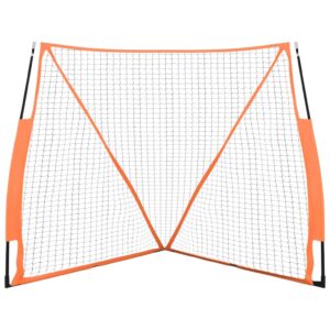 vidaXL Portable Baseball Net, Orange & Black - Image 3 of 5