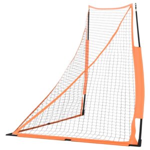 vidaXL Portable Baseball Net, Orange & Black - Image 4 of 5