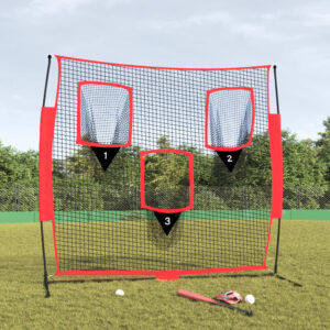 vidaXL Portable Baseball Net w/ Three Strike Zones - Image 1 of 5