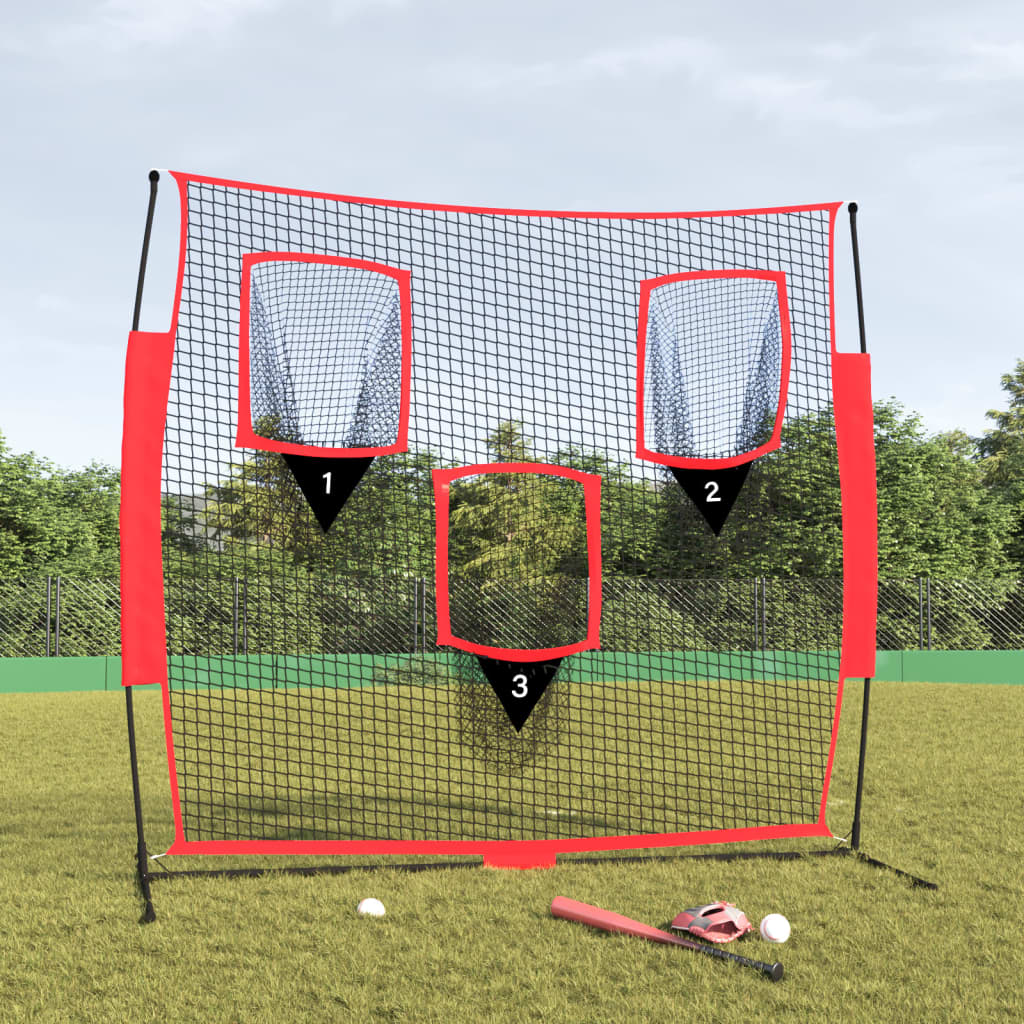 vidaXL Portable Baseball Net w/ Three Strike Zones - Image 1 of 5 vidaXL Portable Baseball Net w/ Three Strike Zones - Image 1 of 5
