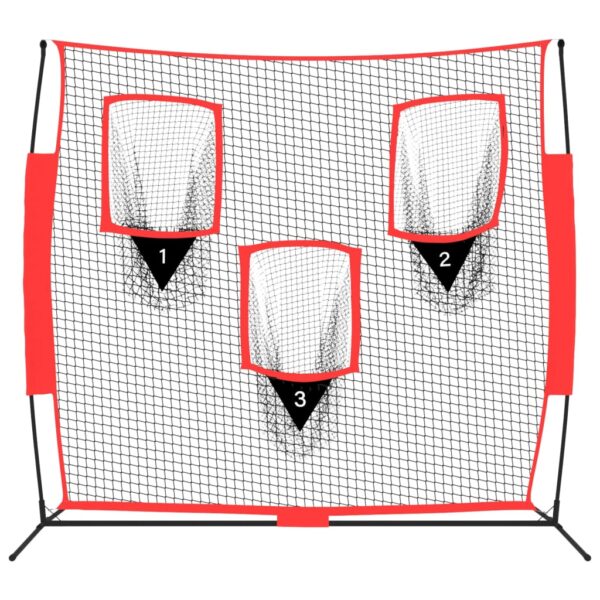 vidaXL Portable Baseball Net w/ Three Strike Zones - Image 3 of 5