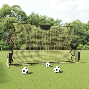 vidaXL Football Rebounder Net, Black & Yellow - Image 1 of 5