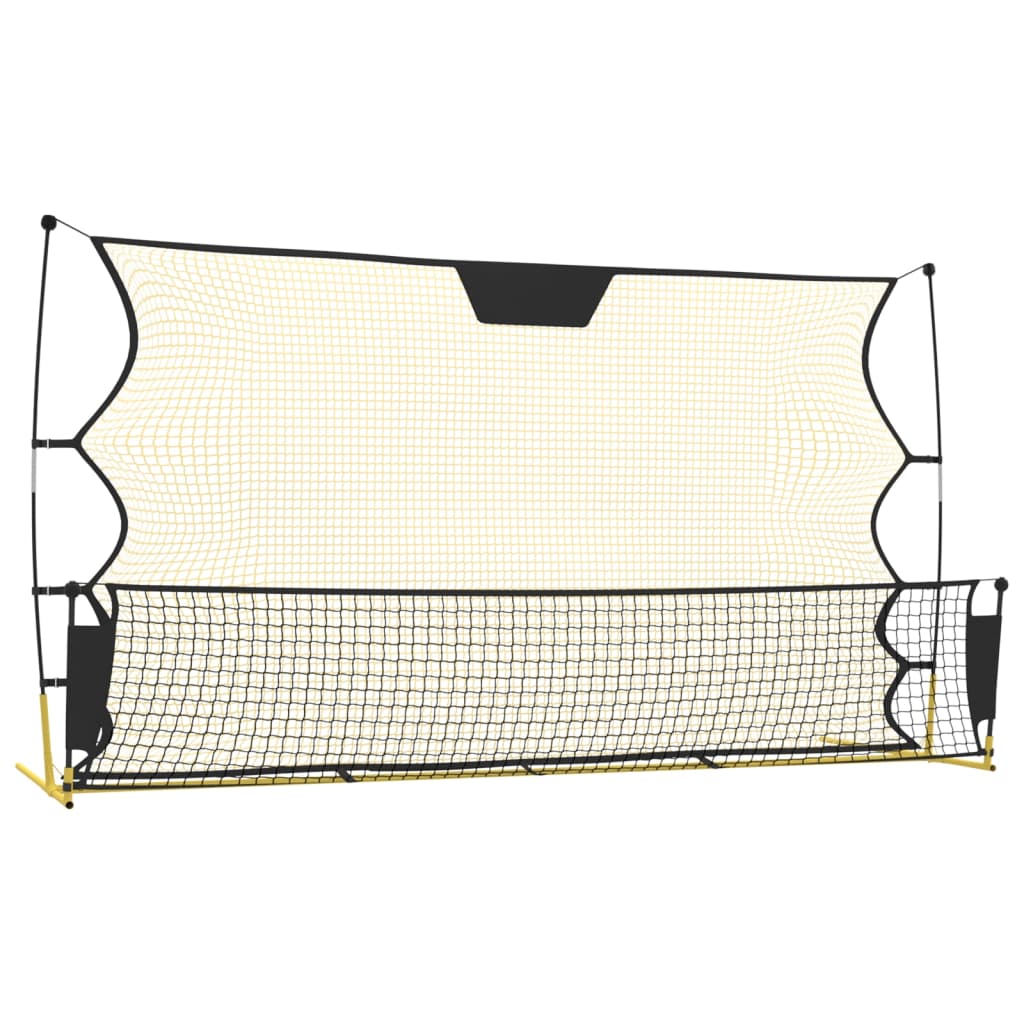 vidaXL Football Rebounder Net, Black & Yellow – Image 2 of 5 vidaXL Football Rebounder Net, Black & Yellow - Image 2 of 5