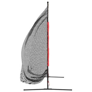 vidaXL Portable Baseball Net, Black & Red - Image 4 of 5