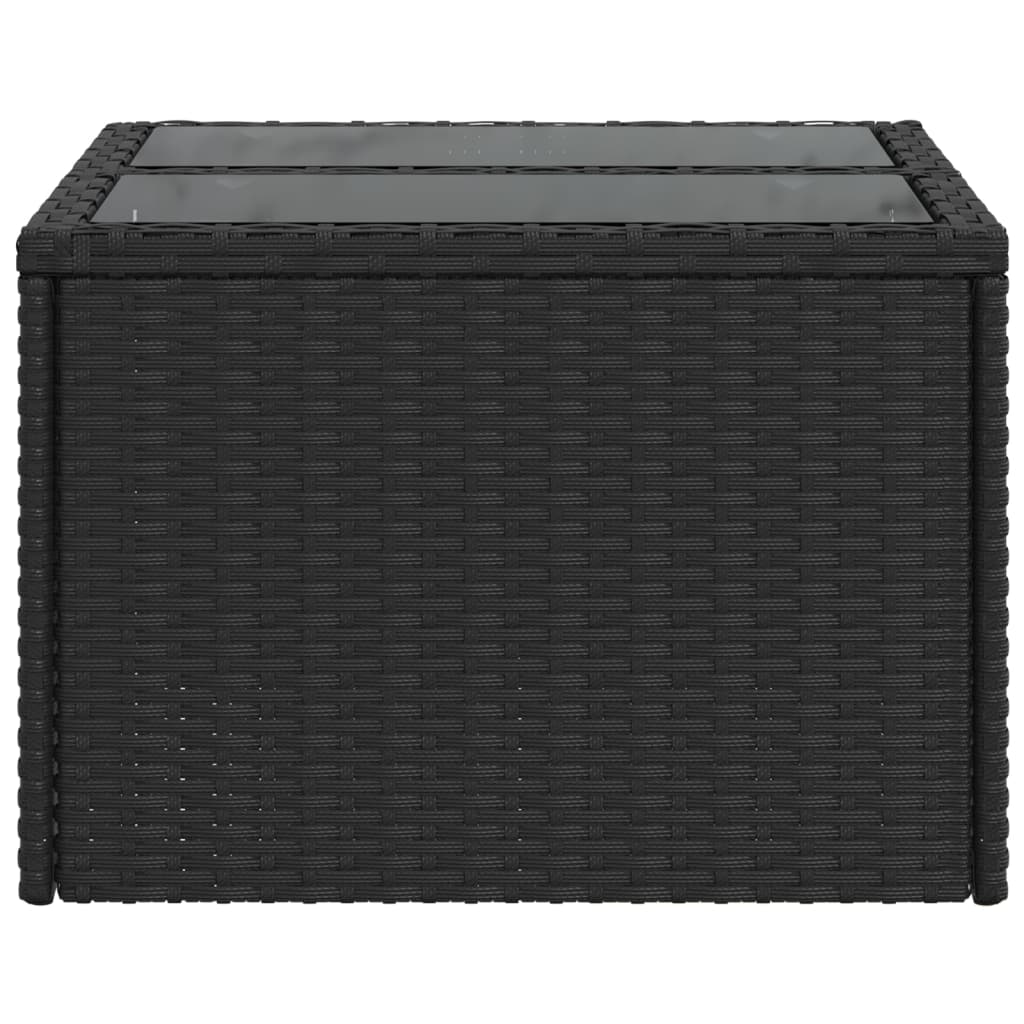 vidaXL Garden Table w/ Glass Top – Image 5 of 5 vidaXL Garden Table w/ Glass Top - Image 5 of 5