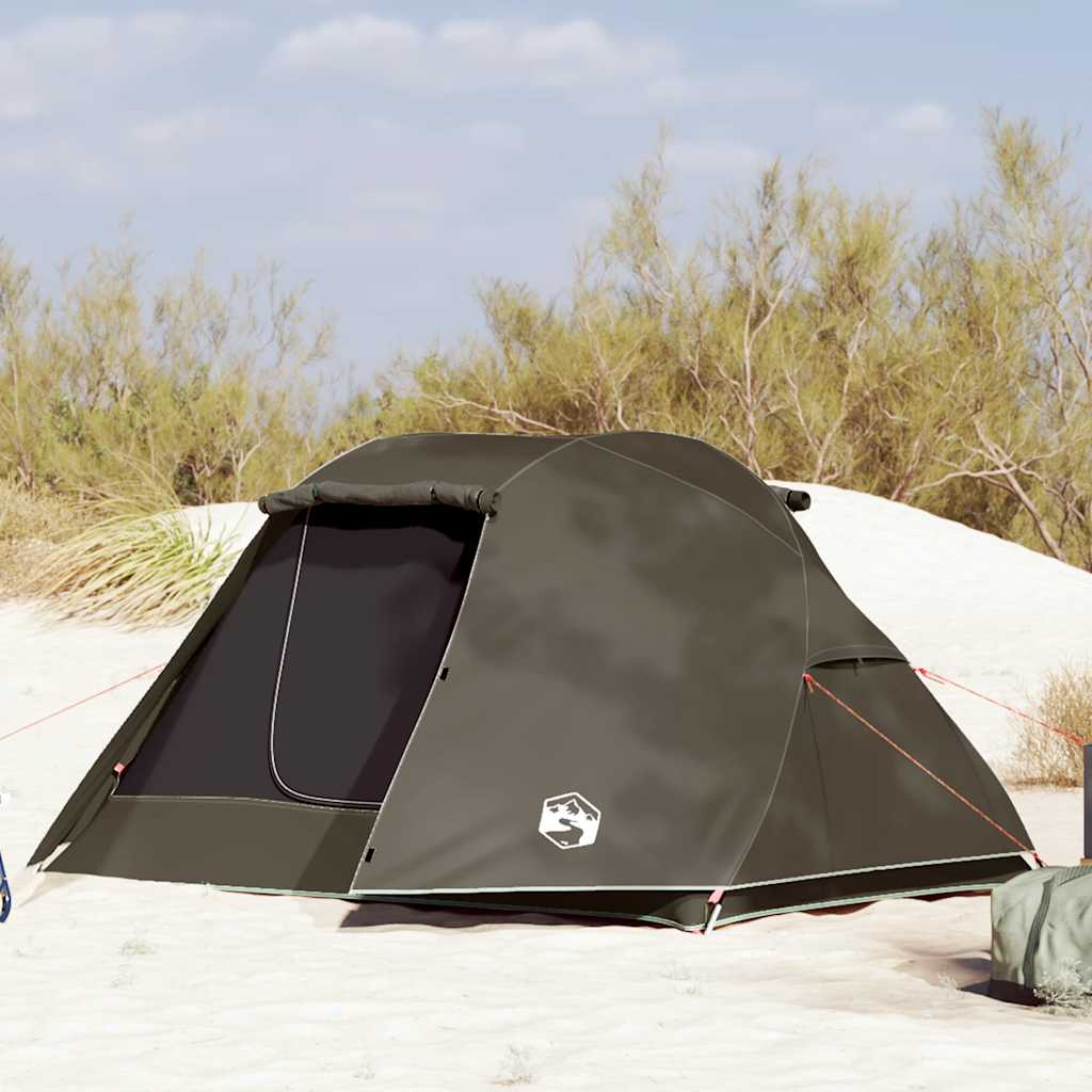 vidaXL 3-Person Fishing Tent, Brown - Image 1 of 4 vidaXL Fishing Tent 3 Person Brown