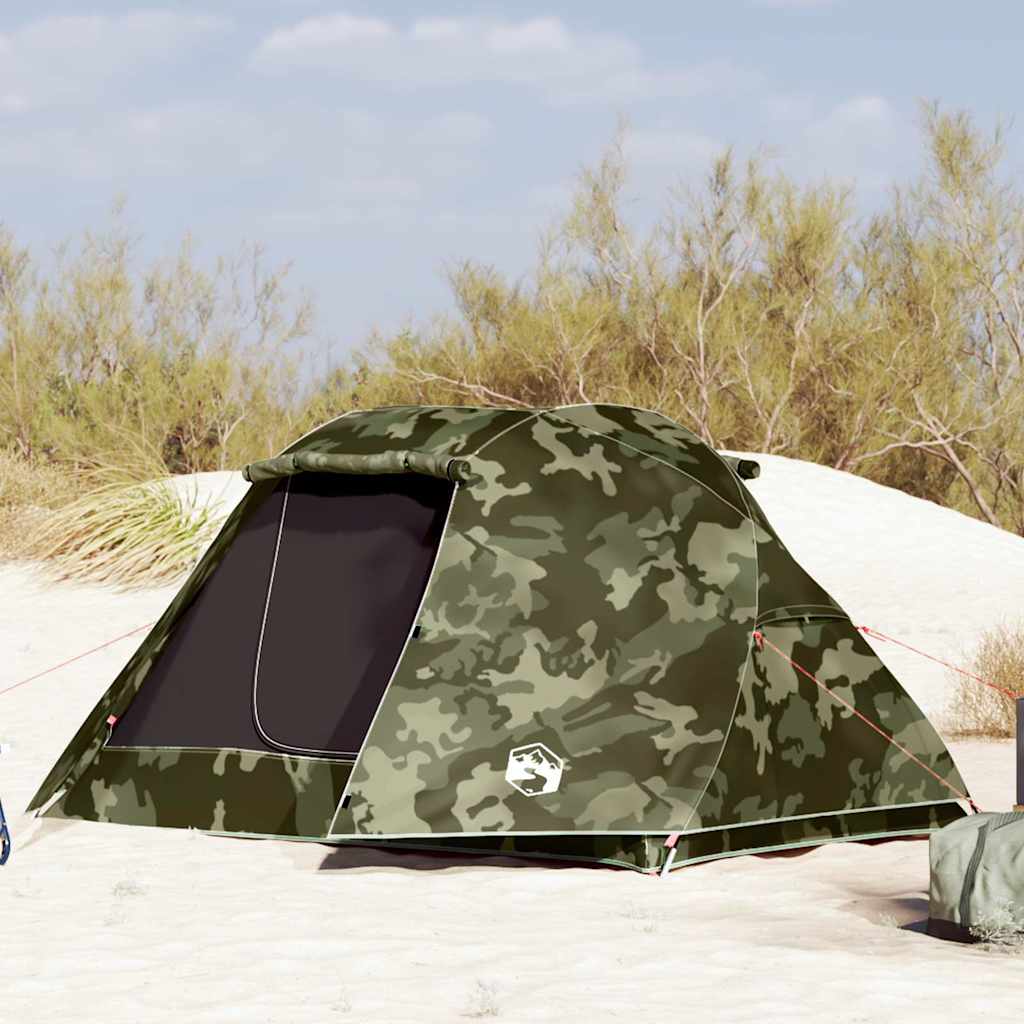 vidaXL 3-Person Fishing Tent, Camouflage - Image 1 of 4 vidaXL 3-Person Fishing Tent, Camouflage - Image 1 of 4