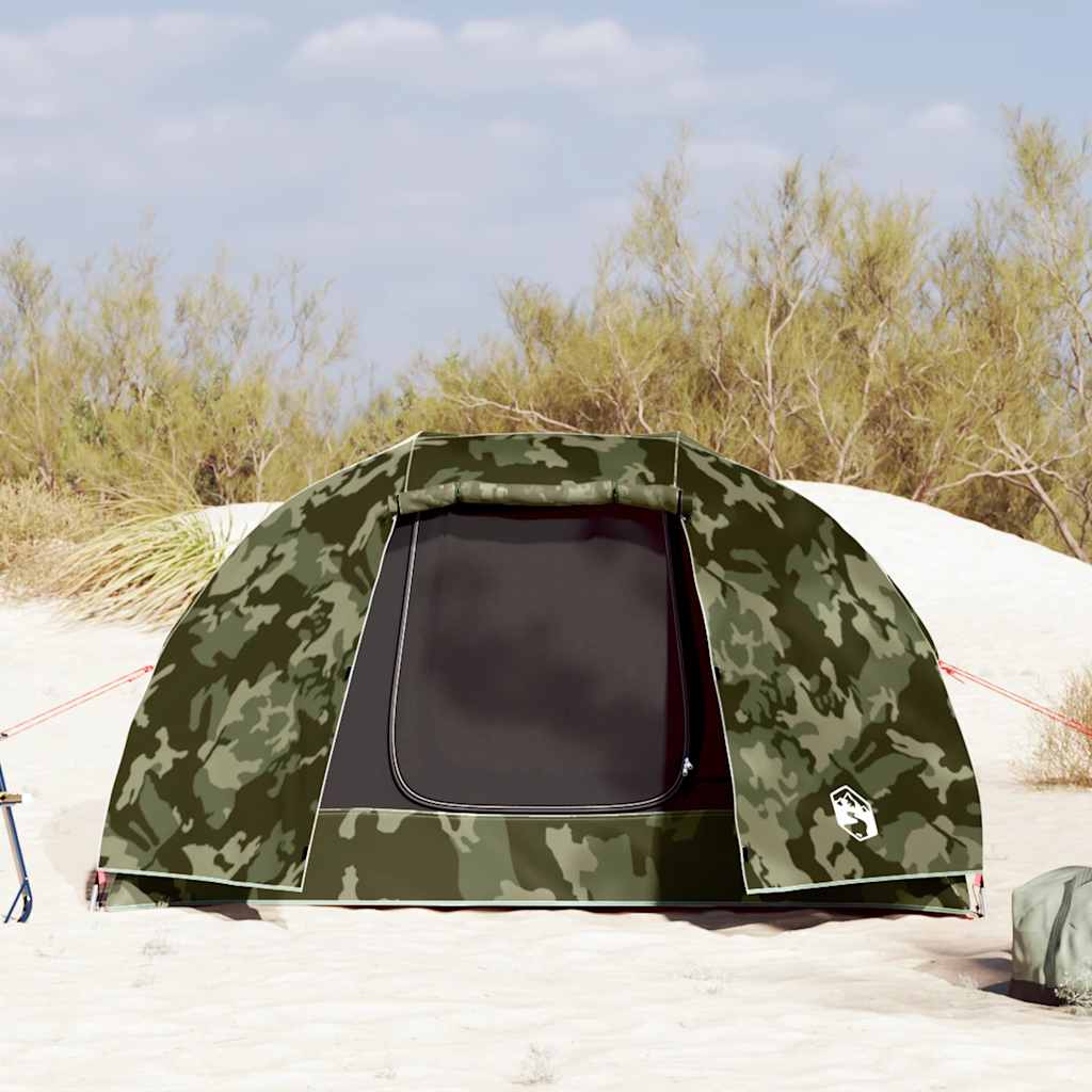 vidaXL 3-Person Fishing Tent, Camouflage – Image 3 of 4 vidaXL 3-Person Fishing Tent, Camouflage - Image 3 of 4