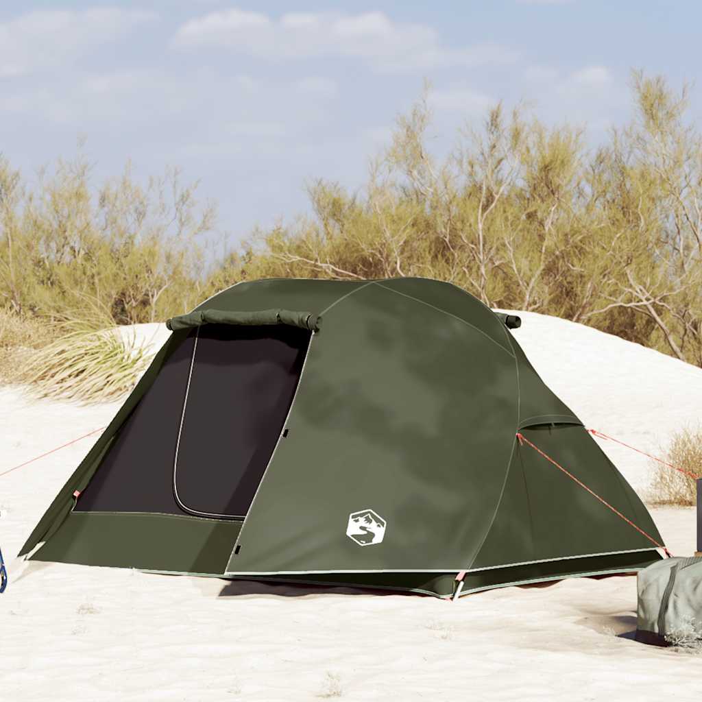 vidaXL 3-Person Fishing Tent, Olive Green - Image 1 of 4 vidaXL Fishing Tent 3 Person Olive Green